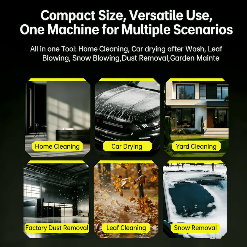 Turbo Jet Blower,Leaf Blower, Violent Turbo Fan, Pure Copper Motor,Car Drying After Wash, Handheld Snow Blower,Cordless Turbo Power Air Duster,Home Improve,Garden Mainte Holiday gifts
