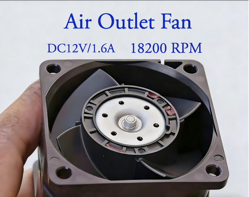 6056 Dual Back-to-Back Data Center Fan | 12V 4.6A, PWM Speed Control, High Static Pressure,  MRO Replacement Fan