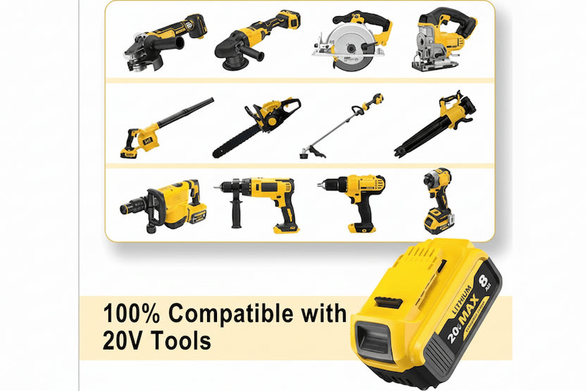 Replacement of Dewalt 20V Battery Dcb200 Dcb208 Power Tool Dewalt 20V Lithium Battery