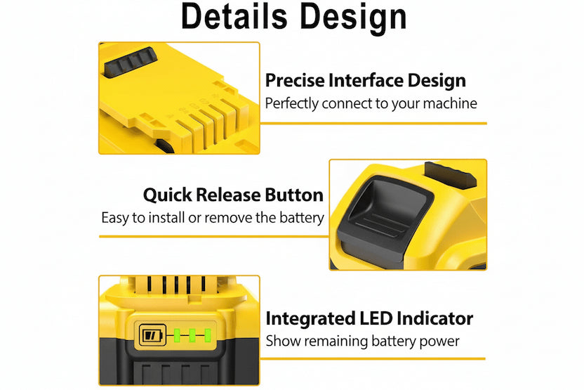 Replacement of Dewalt 20V Battery Dcb200 Dcb208 Power Tool Dewalt 20V Lithium Battery